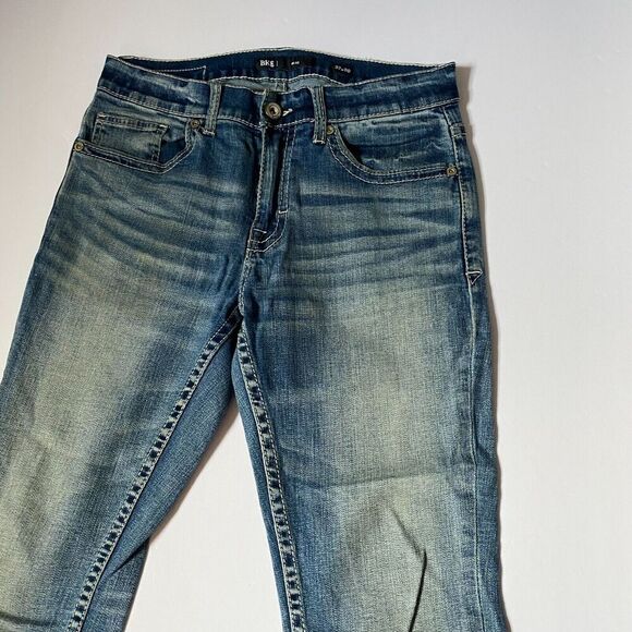 BKE Buckle‎ Jeans Mens 32x30 Alec Blue Straight Leg Embroidered Stretch Comfort - Picture 7 of 12